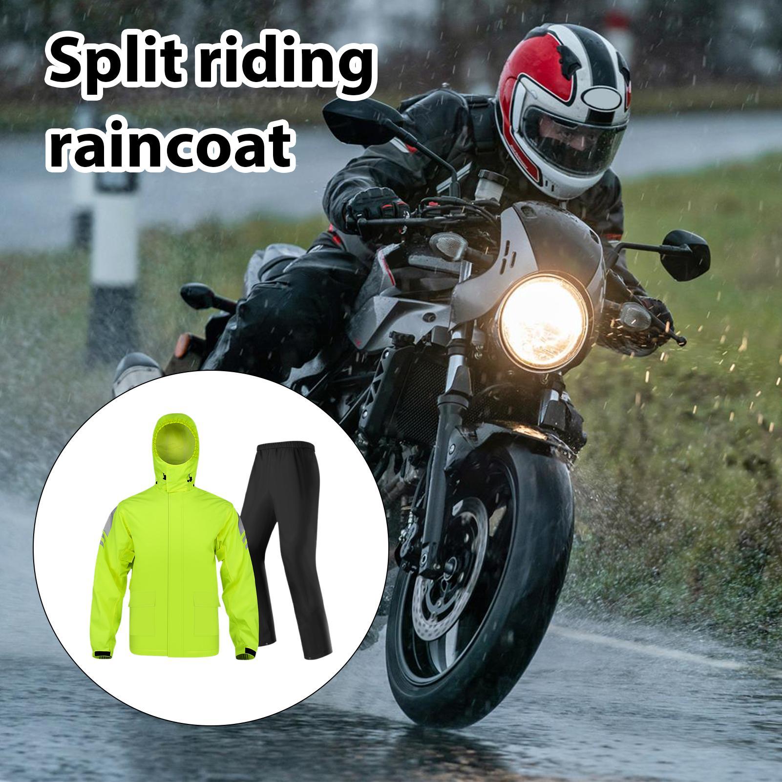 Motorcycle Rain Suit - Conjuntos de Chuva Impermeáveis para Homens,