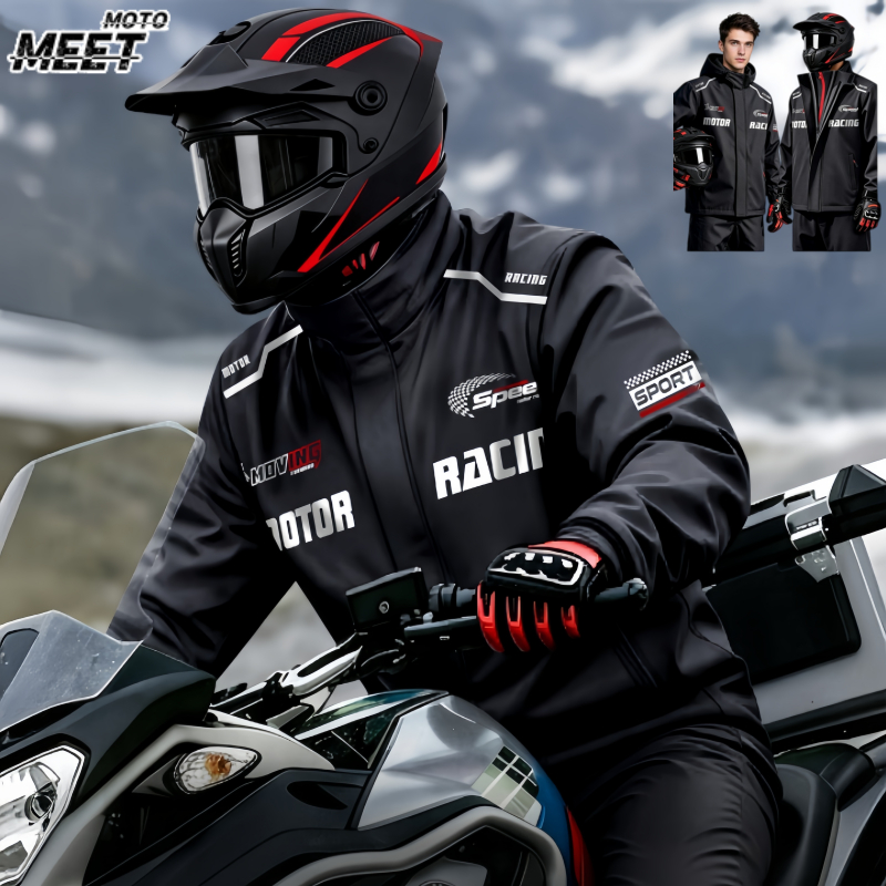 Motorcycle Rain Suit - Fato de chuva para motociclistas, conjunto