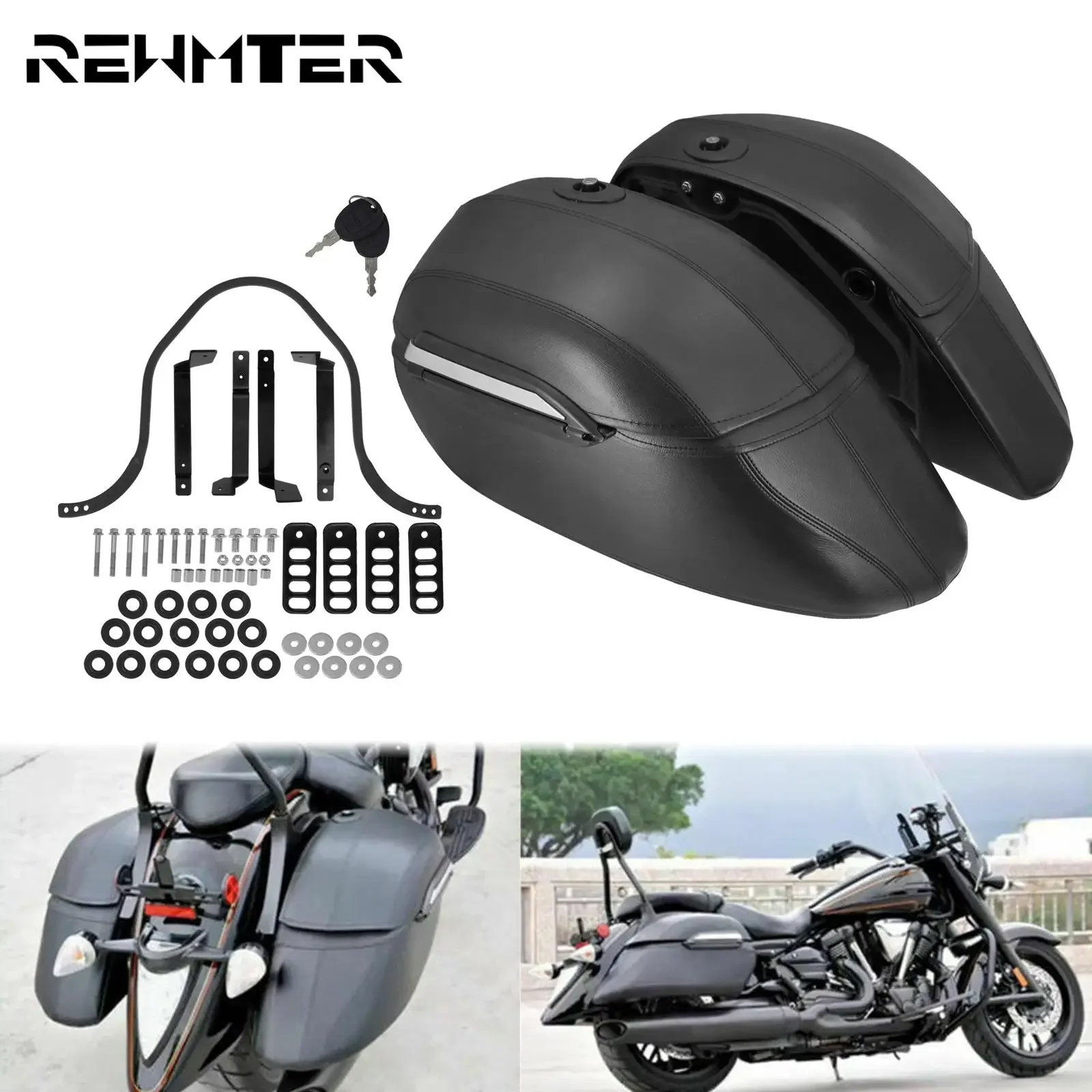 Motorcycle Gear Bag - Bolsa dura para motocicleta, alforjes para