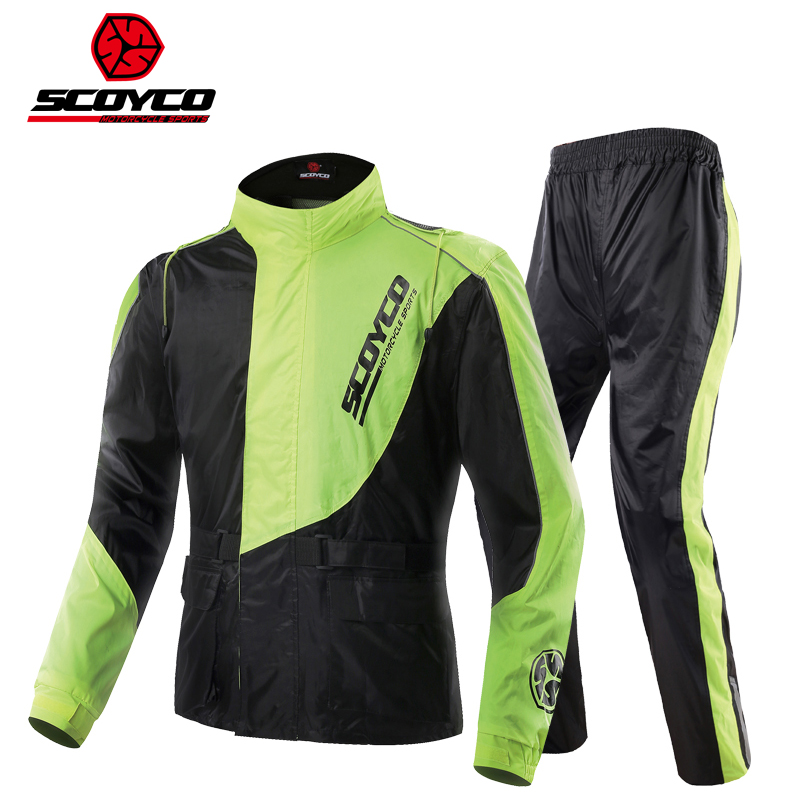 Motorcycle Rain Suit - Scoyco motocicleta equitação capa de chuva