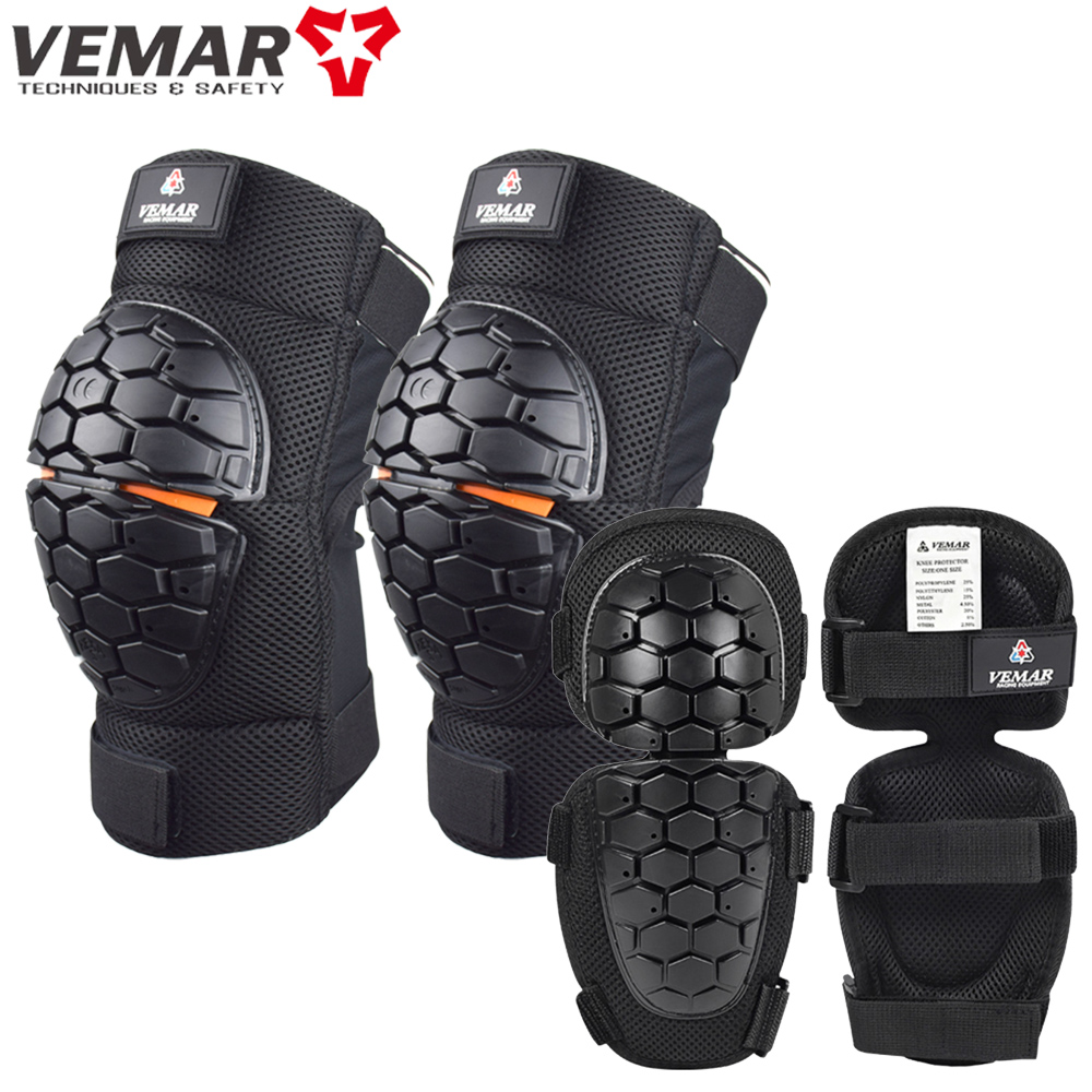 Motorcycle Gear Alpine - VEMAR-Almofadas de Joelho e Cotovelo para