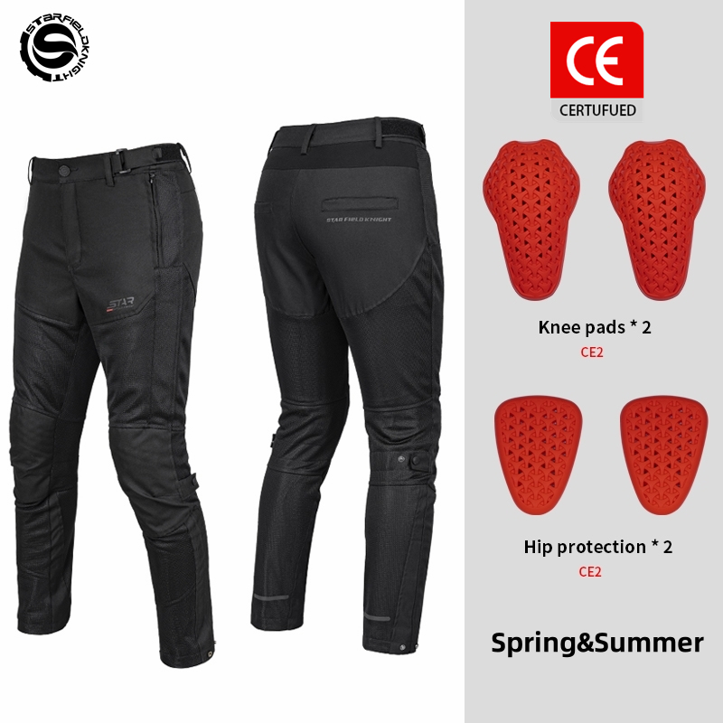 Star Field Knight-Calças mascu - Motorcycle Gear For Summer avaliação e preço