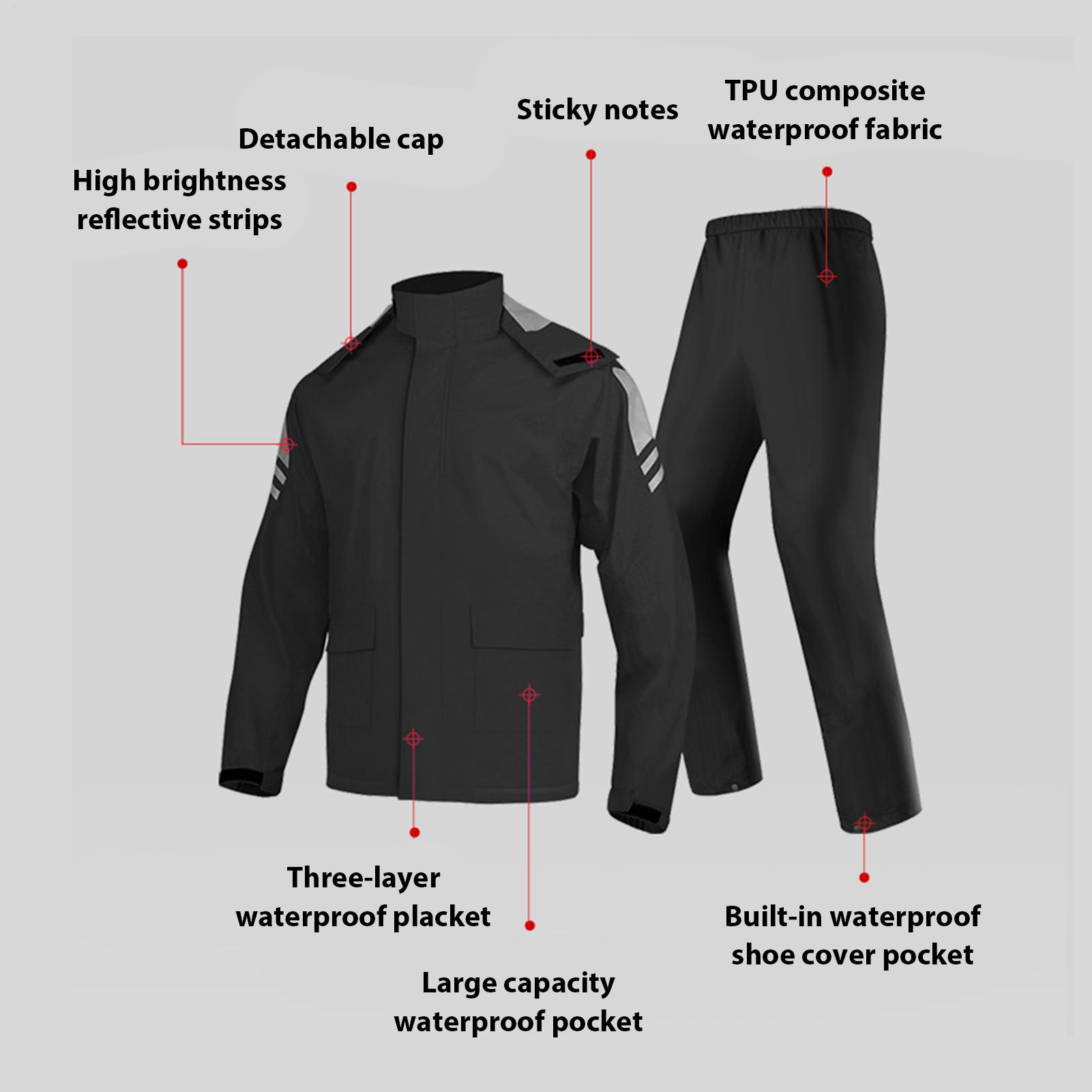 Conjuntos de Chuva Impermeávei - Motorcycle Rain Suit avaliação e preço