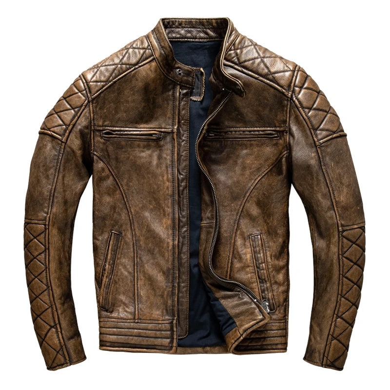Jaqueta Masculina Vintage de C - Riding Jacket Leather avaliação e preço