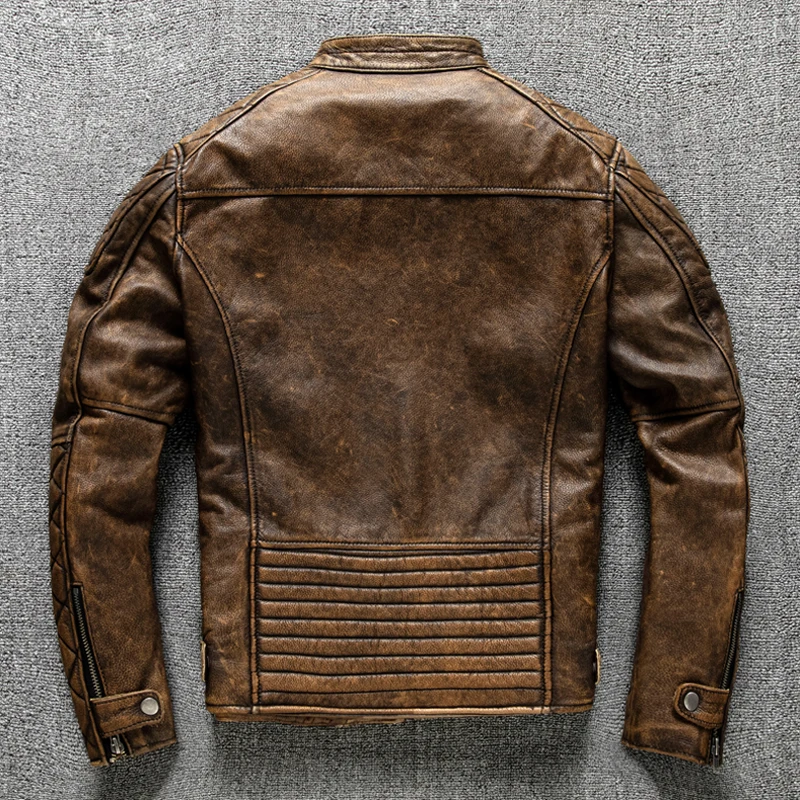 Jaqueta Masculina Vintage de C - Riding Jacket Leather avaliação e preço