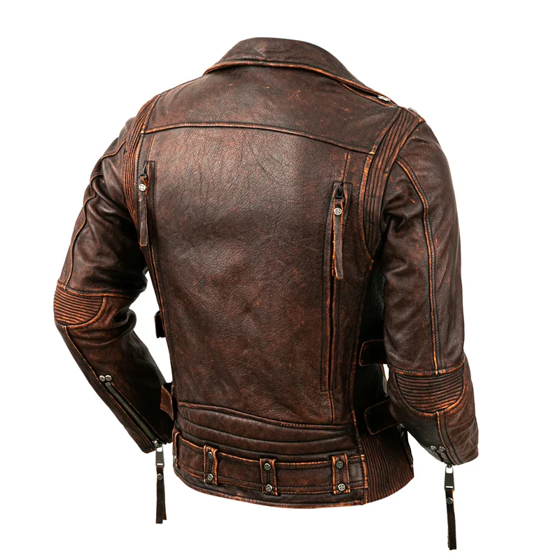 Jaqueta de couro natural mascu - Riding Jacket Leather avaliação e preço