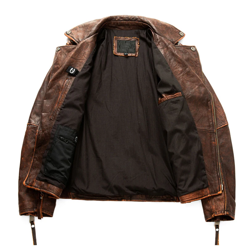 Jaqueta de couro natural mascu - Riding Jacket Leather avaliação e preço