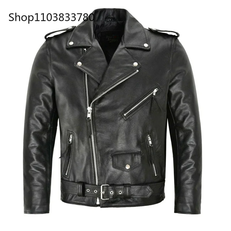 Homens jaqueta de couro do plu - Riding Jacket Leather avaliação e preço