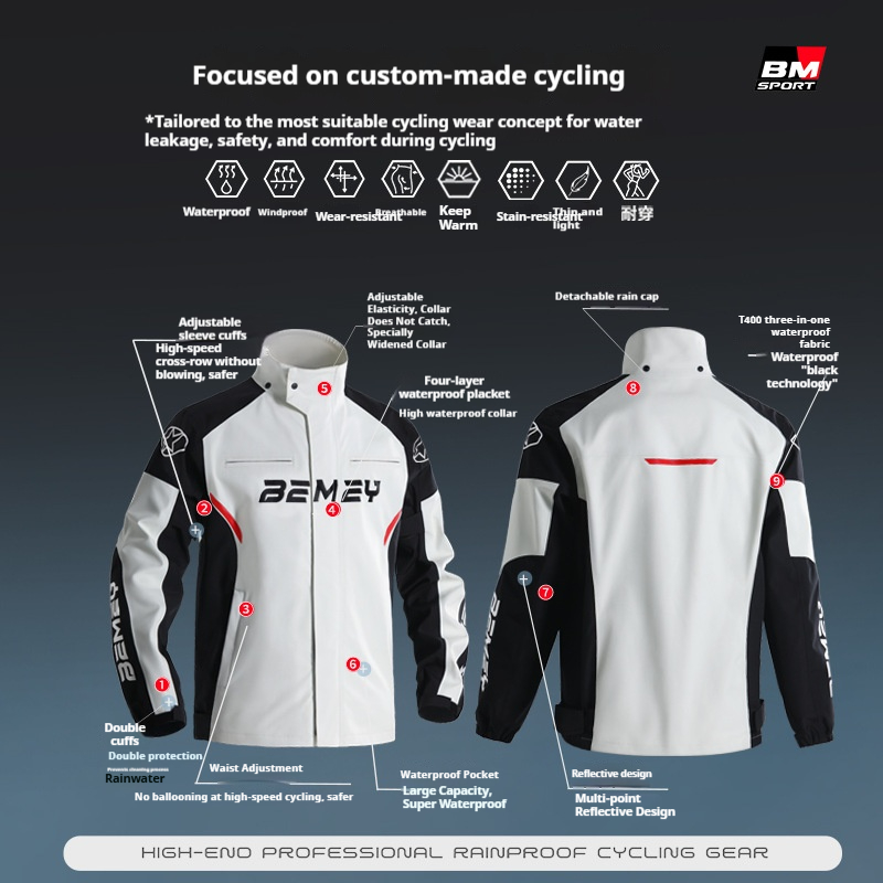 Capa de Chuva para Motociclist - Motorcycle Rain Suit avaliação e preço