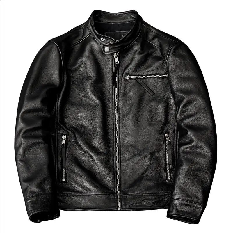 Jaqueta de couro natural para  - Riding Jacket Leather avaliação e preço